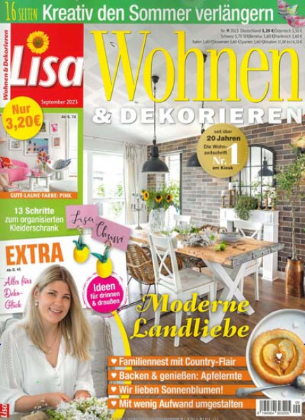 Zeitungs Abo Lisa Wohnen & Dekorieren